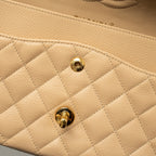 CHANEL MEDIUM CLASSIC DOUBLE FLAP BAG CAVIAR BEIGE GHW