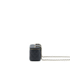 CHANEL LONG VANITY CASE CAVIAR BLACK LGHW