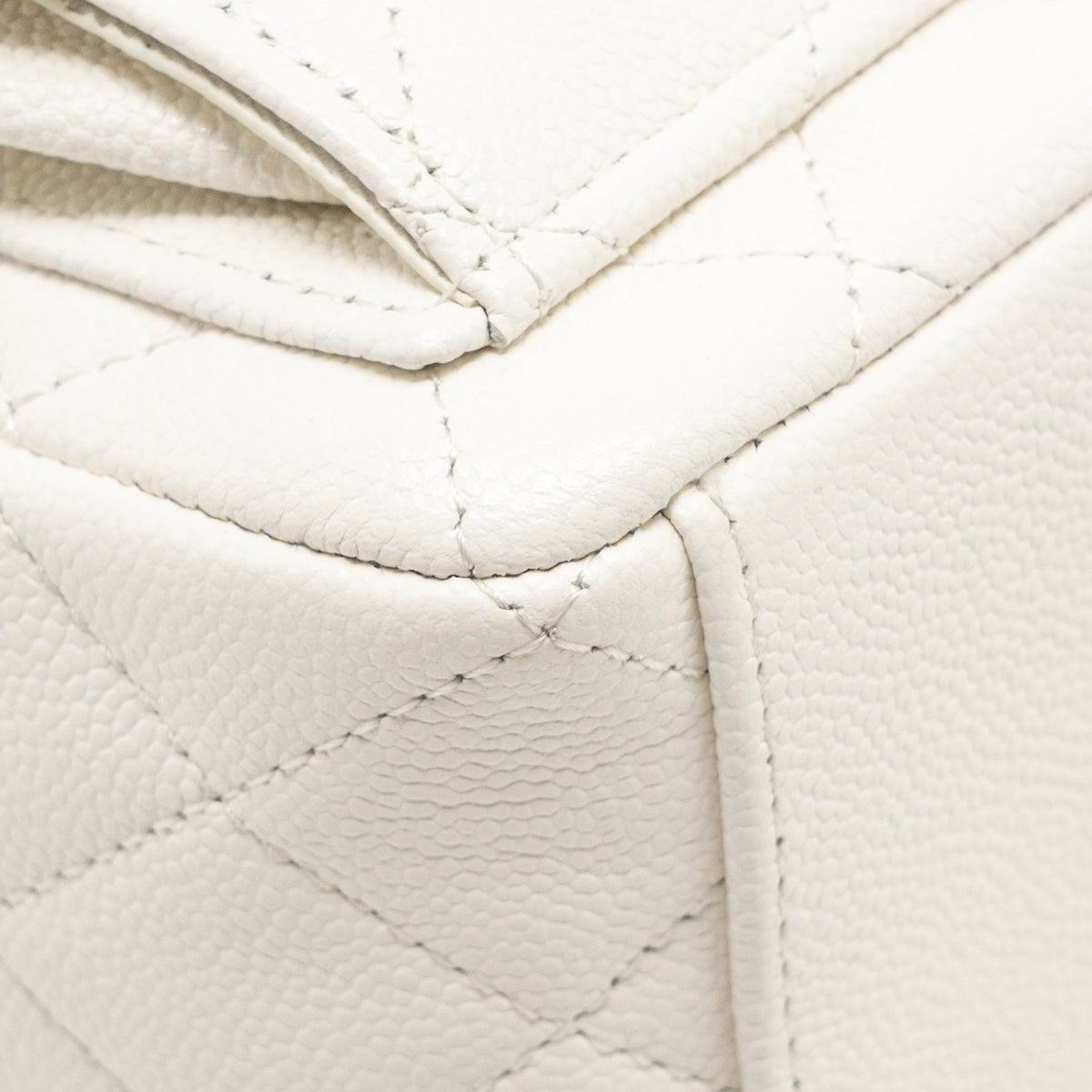 Chanel 24C Mini Backpack Caviar White LGHW (Microchip)