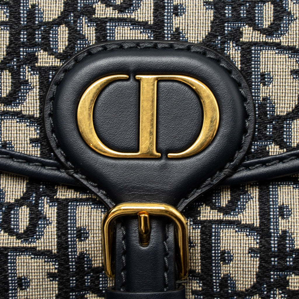 DIOR SMALL DIOR BOBBY BAG OBLIQUE JACQUARD BLUE/MULTICOLOUR GHW