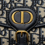 DIOR SMALL DIOR BOBBY BAG OBLIQUE JACQUARD BLUE/MULTICOLOUR GHW