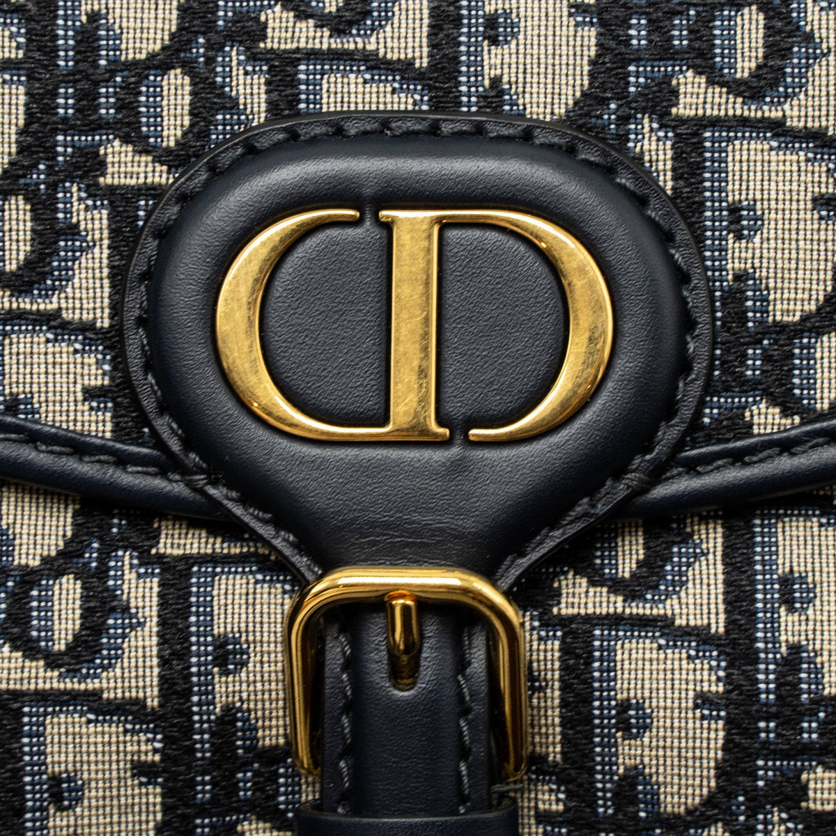 DIOR SMALL DIOR BOBBY BAG OBLIQUE JACQUARD BLUE/MULTICOLOUR GHW