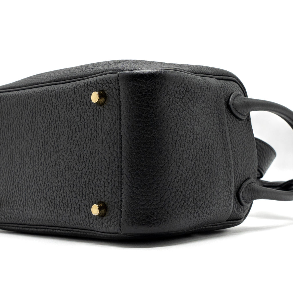 Hermes mini lindy clemence black GHW