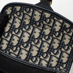 DIOR SMALL DIOR BOBBY BAG OBLIQUE JACQUARD BLUE/MULTICOLOUR GHW
