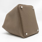 Hermes Picotin 18 Lock Bag Clemence etoupe SHW