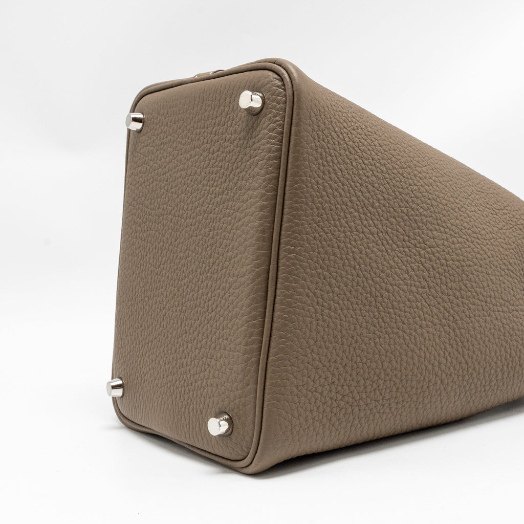 Hermes Picotin 18 Lock Bag Clemence etoupe SHW