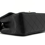 CHANEL MINI RECTANGULAR FLAP BAG LAMBSKIN BLACK WITH SHW (MICROCHIP)