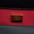 CHANEL SMALL 19 BAG LAMBSKIN BLACK MULTICOLOUR HARDWARE (MICROCHIP)