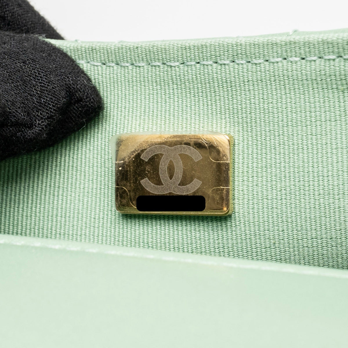 Chanel square flap bag candy heart quilted lambskin light green LGHW (microchip)