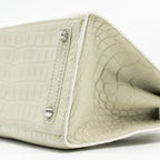 Hermes Birkin 20 Faubourg Snow Matt Alligator / Togo / Epsom/ Swift beton SHW