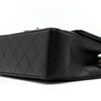CHANEL MINI RECTANGULAR FLAP BAG LAMBSKIN BLACK WITH SHW (MICROCHIP)