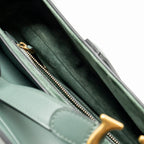 DIOR MEDIUM SADDLE BAG CALFSKIN DARK GREEN GHW