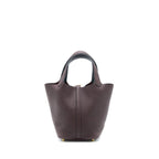 HERMES PICOTIN 18 LOCK BAG CLEMENCE ROUGE SELLIER/CABAN GHW