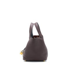 HERMES PICOTIN 18 LOCK BAG CLEMENCE ROUGE SELLIER/CABAN GHW