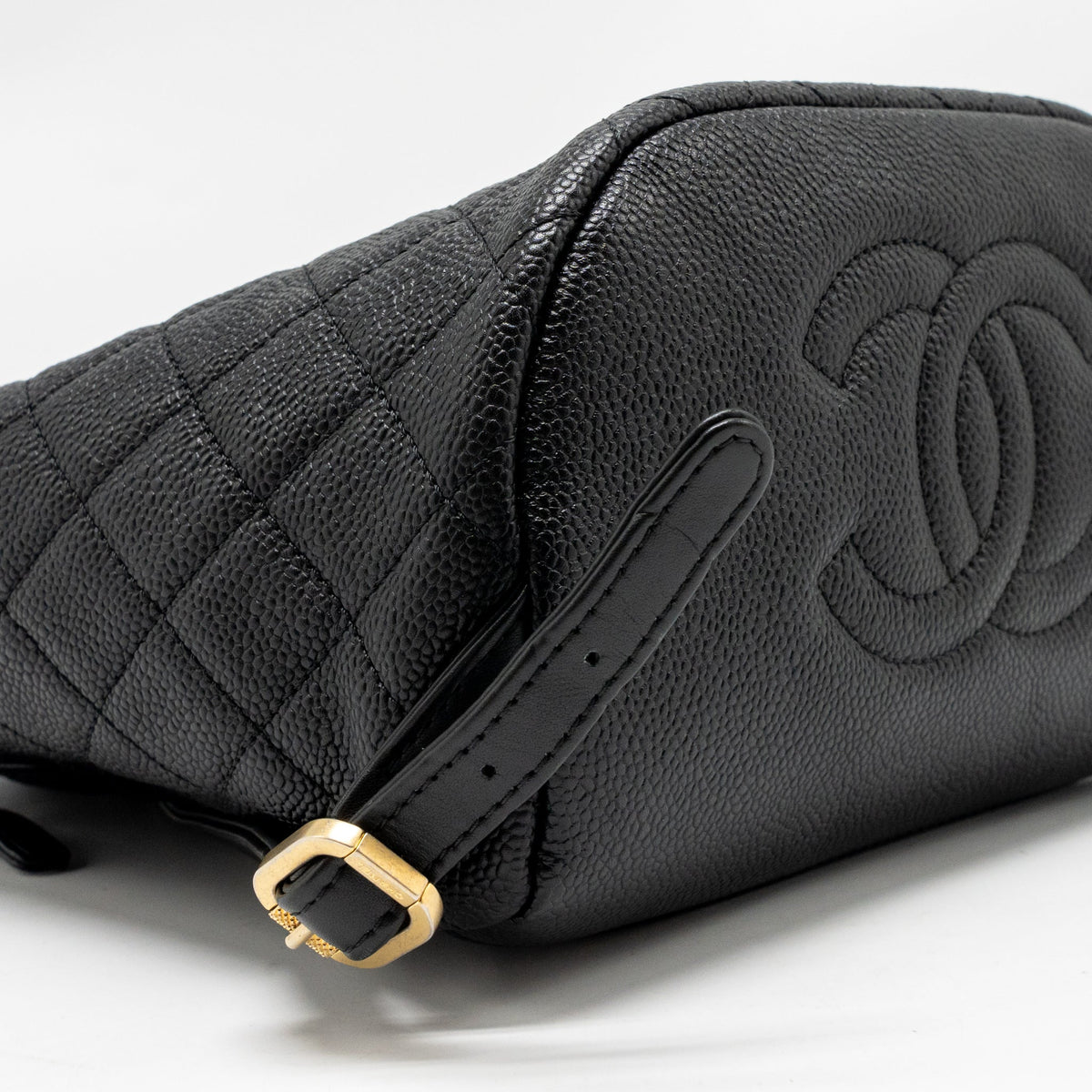 Chanel CC Filigree Backpack Caviar Black GHW
