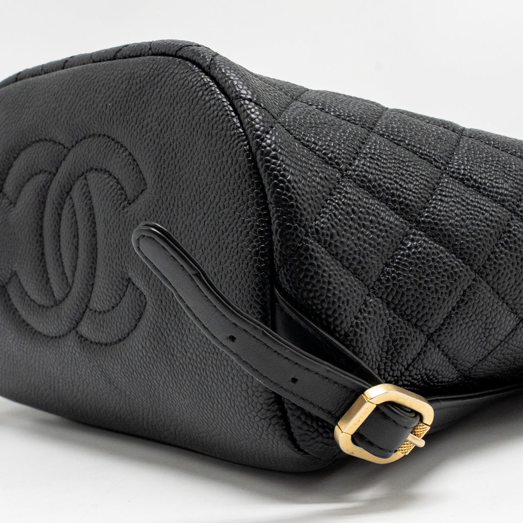 Chanel CC Filigree Backpack Caviar Black GHW