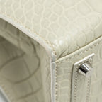 Hermes Birkin 20 Faubourg Snow Matt Alligator / Togo / Epsom/ Swift beton SHW