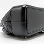 Chanel Gabrielle Backpack Aged Calfskin/Shiny Calfskin Black Multicolour HARDWARE