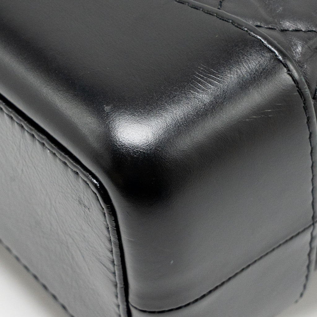 Chanel Gabrielle Backpack Aged Calfskin/Shiny Calfskin Black Multicolour HARDWARE