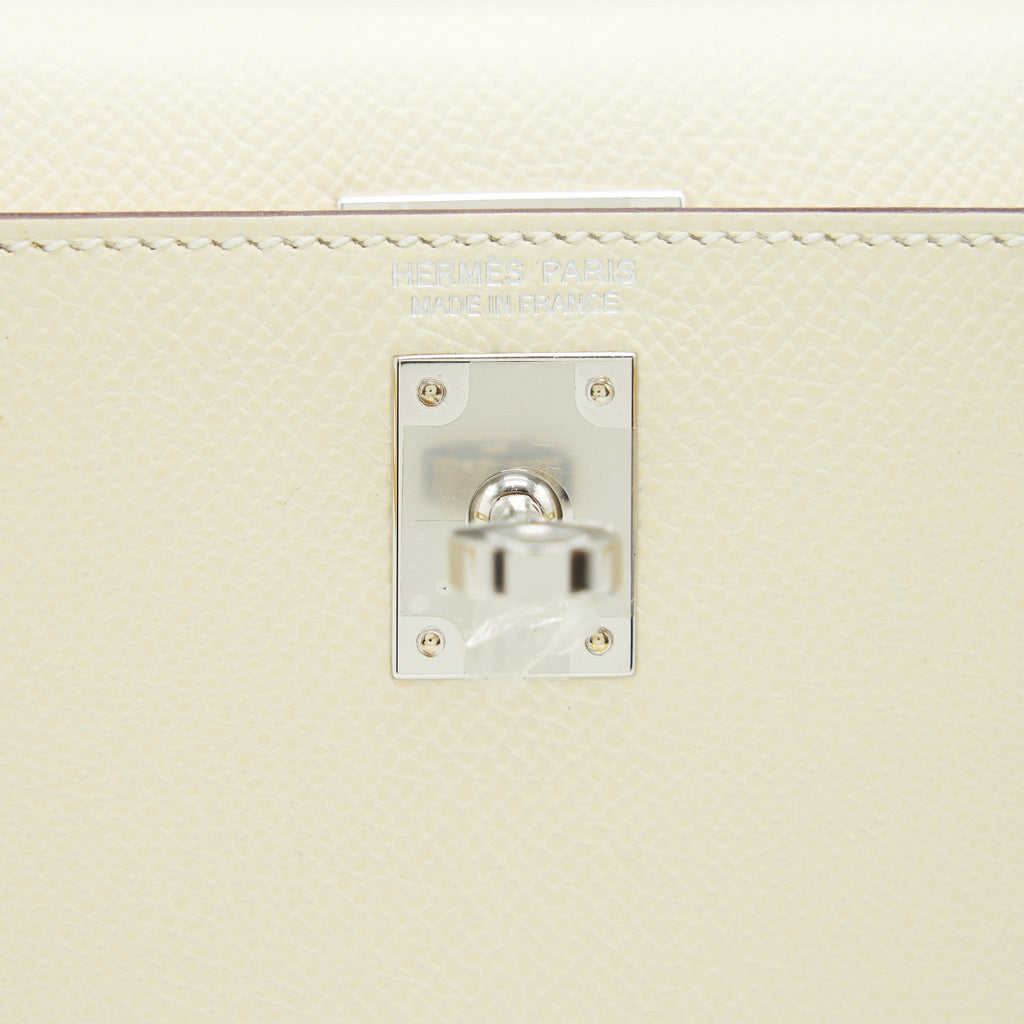 Hermes Mini Kelly Ⅱ epsom Nata/ Sesame / Jaune Poussin SHW