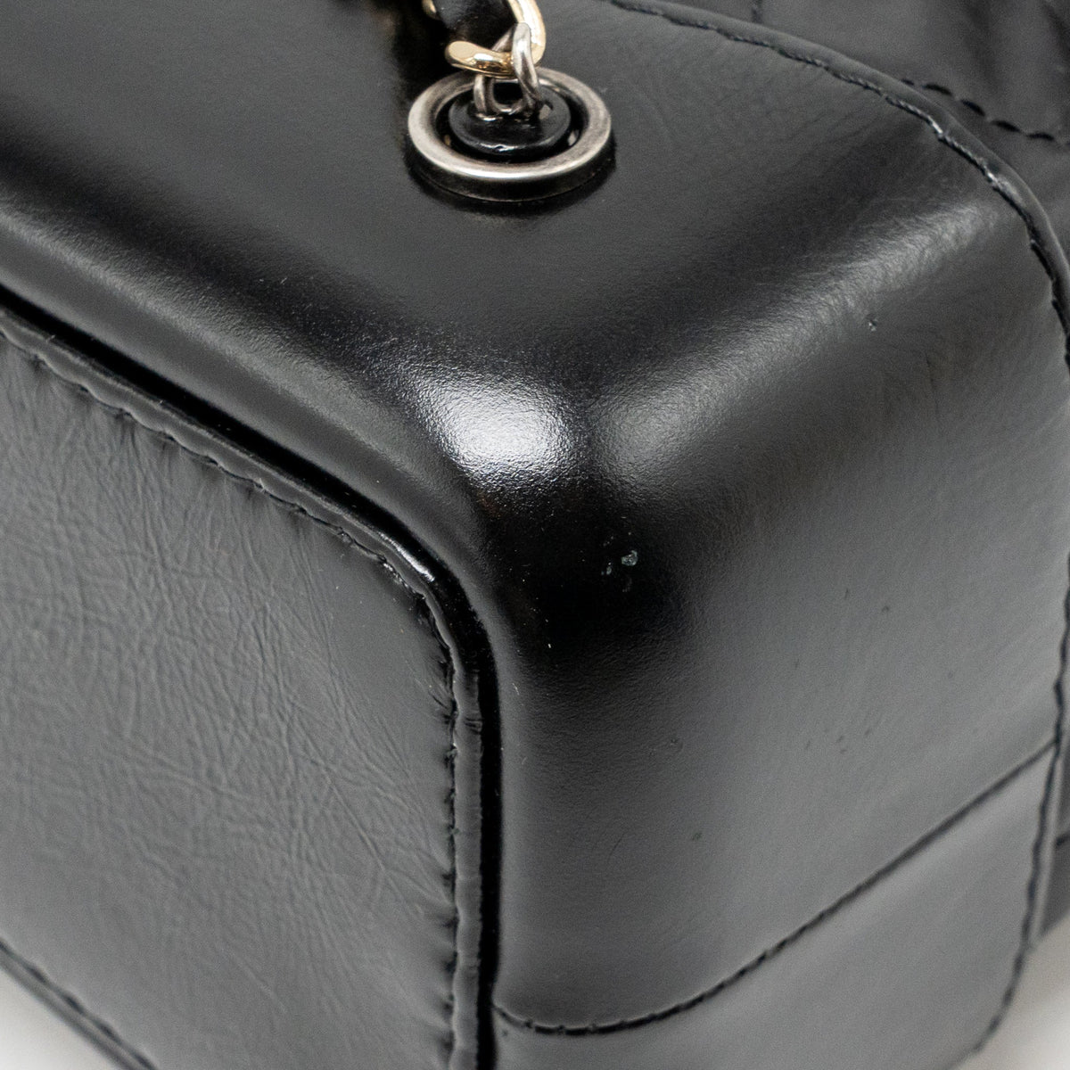Chanel Gabrielle Backpack Aged Calfskin/Shiny Calfskin Black Multicolour HARDWARE