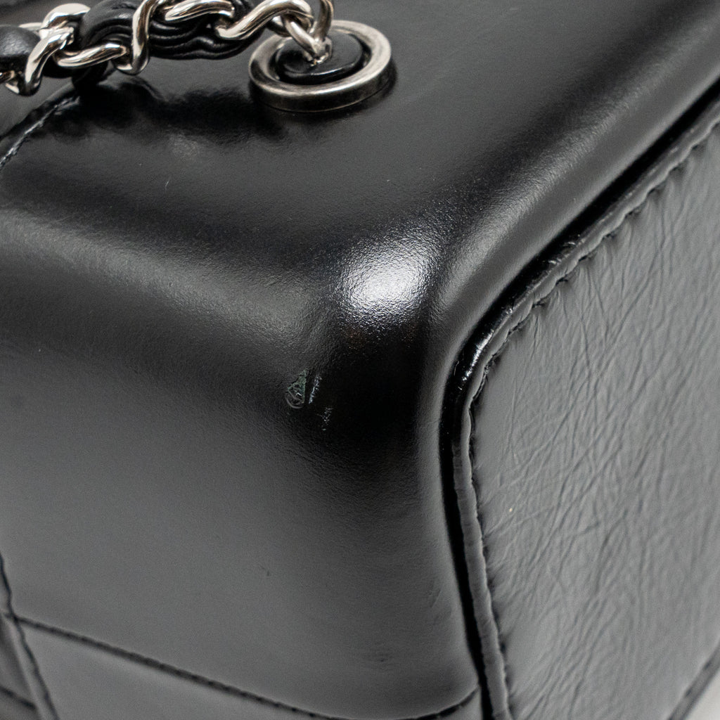 Chanel Gabrielle Backpack Aged Calfskin/Shiny Calfskin Black Multicolour HARDWARE