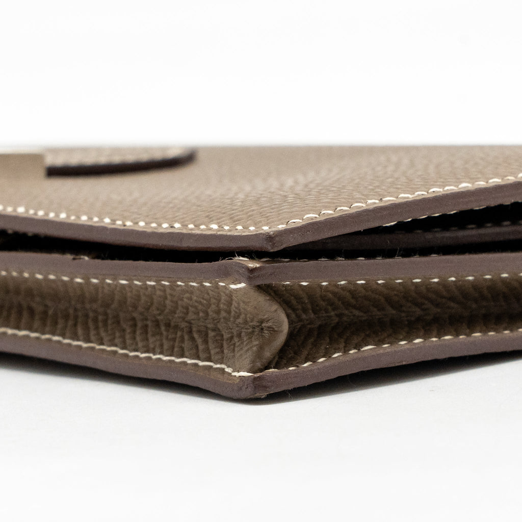 Hermes Bearn Wallet Epsom Etoupe SHW