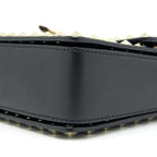 VALENTINO SMALL ROCKSTUD CROSSBODY BAG WITH CHAIN IN BLACK