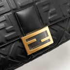 FENDI LARGE BAGUETTE BAG NAPPA BLACK GHW