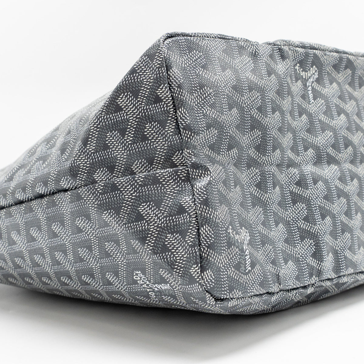 GOYARD SAINT LOUIS PM TOTE GOYARDLINE CANVAS GREY SHW