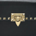 VALENTINO SMALL ROCKSTUD CROSSBODY BAG WITH CHAIN IN BLACK
