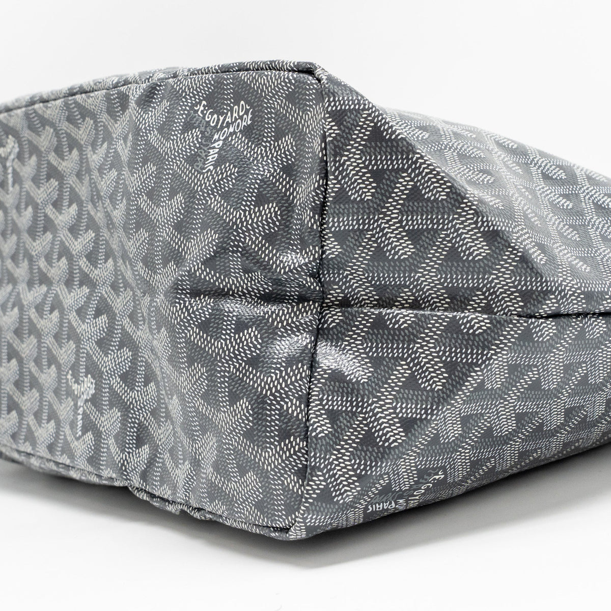 GOYARD SAINT LOUIS PM TOTE GOYARDLINE CANVAS GREY SHW
