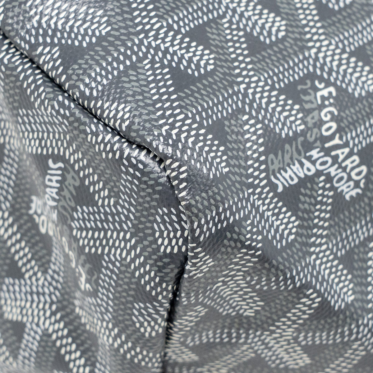 GOYARD SAINT LOUIS PM TOTE GOYARDLINE CANVAS GREY SHW