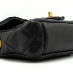CHANEL MINI TWIST YOUR BUTTON SQUARE FLAP BAG CAVIAR BLACK GHW