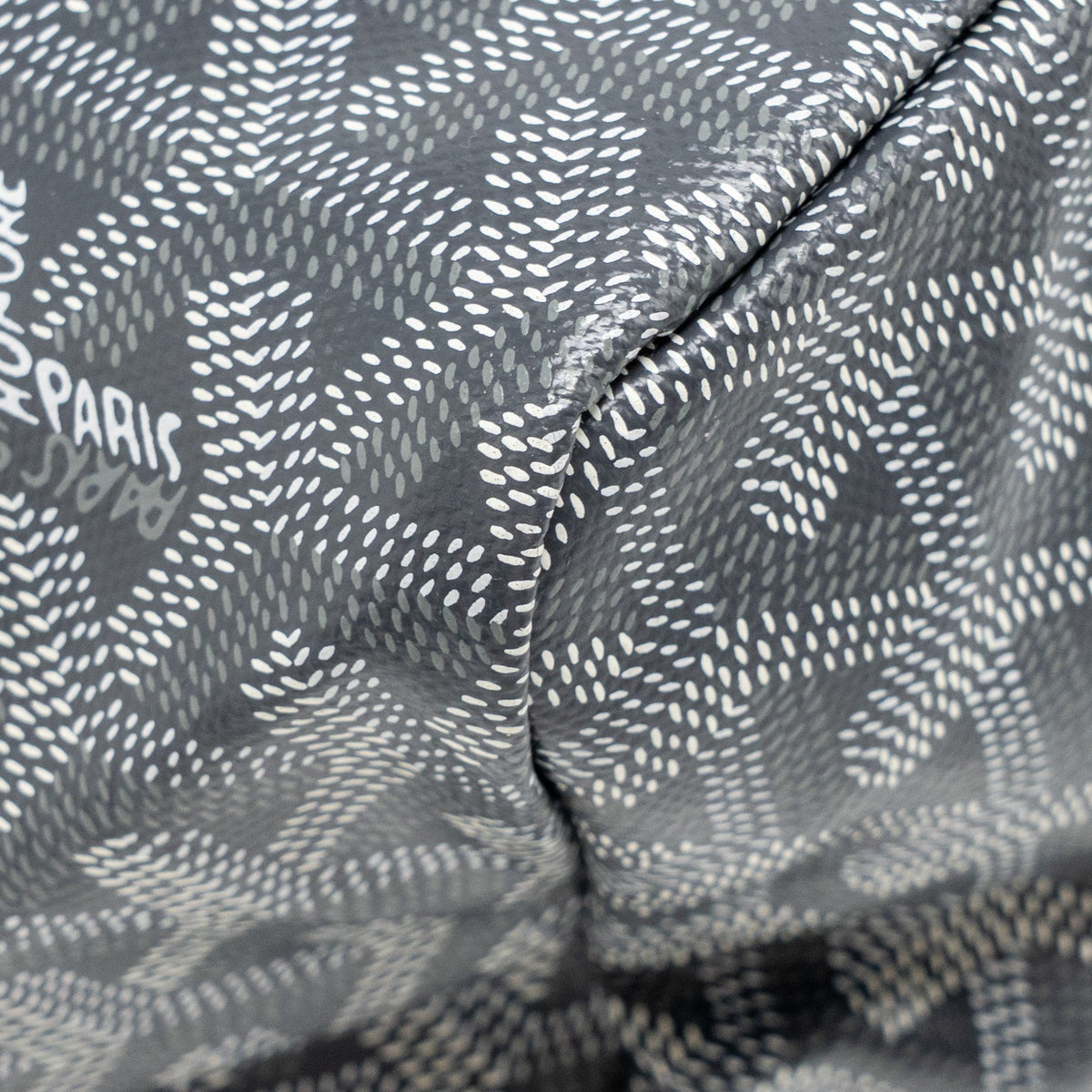 GOYARD SAINT LOUIS PM TOTE GOYARDLINE CANVAS GREY SHW