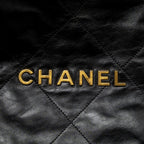 CHANEL LARGE 22 BAG SHINY CALFSKIN BLACK GHW (MICROCHIP)
