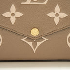 LOUIS VUITTON FELICIE POCHETTE TOURTERELLE/CREME GHW