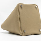 HERMES PICOTIN 18 LOCK BAG CLEMENCE 8Q BEIGE MARFA SHW