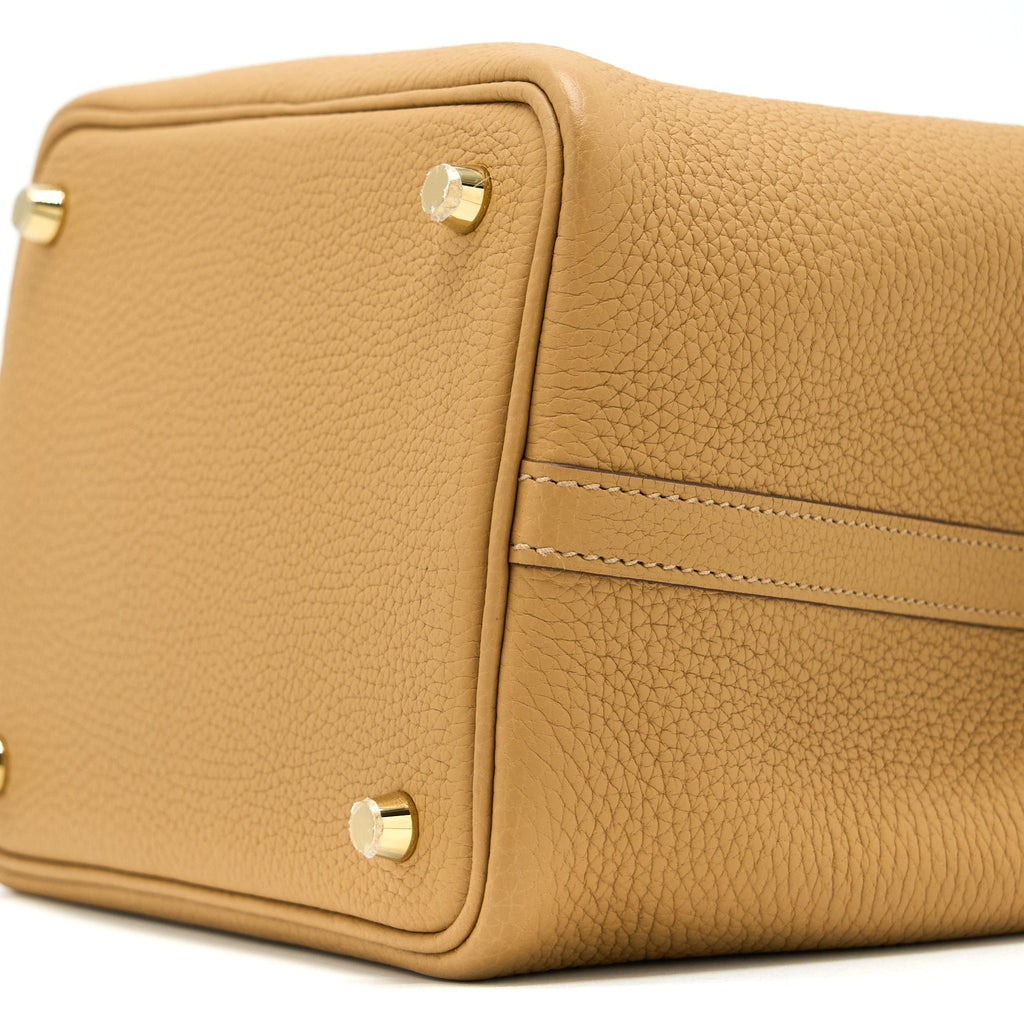 Hermes Picotin 18 Lock Bag Clemence 4B Biscuit GHW