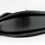 Chanel 22B Round Messenger Bag Grained Calfskin Black GHW (Microchip)