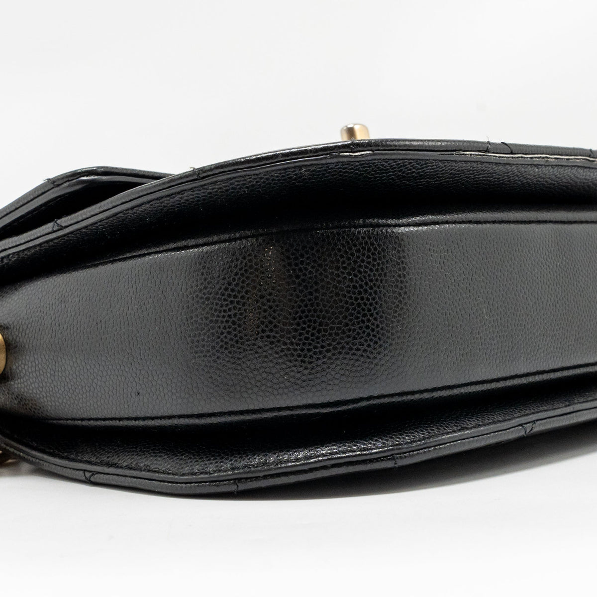 Chanel 22B Round Messenger Bag Grained Calfskin Black GHW (Microchip)