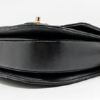 Chanel 22B Round Messenger Bag Grained Calfskin Black GHW (Microchip)