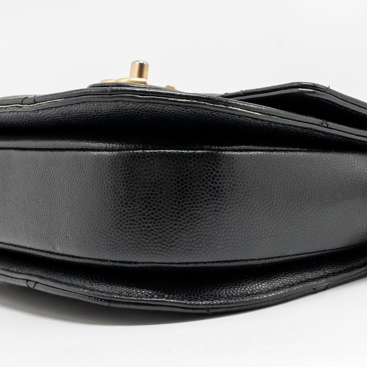 Chanel 22B Round Messenger Bag Grained Calfskin Black GHW (Microchip)