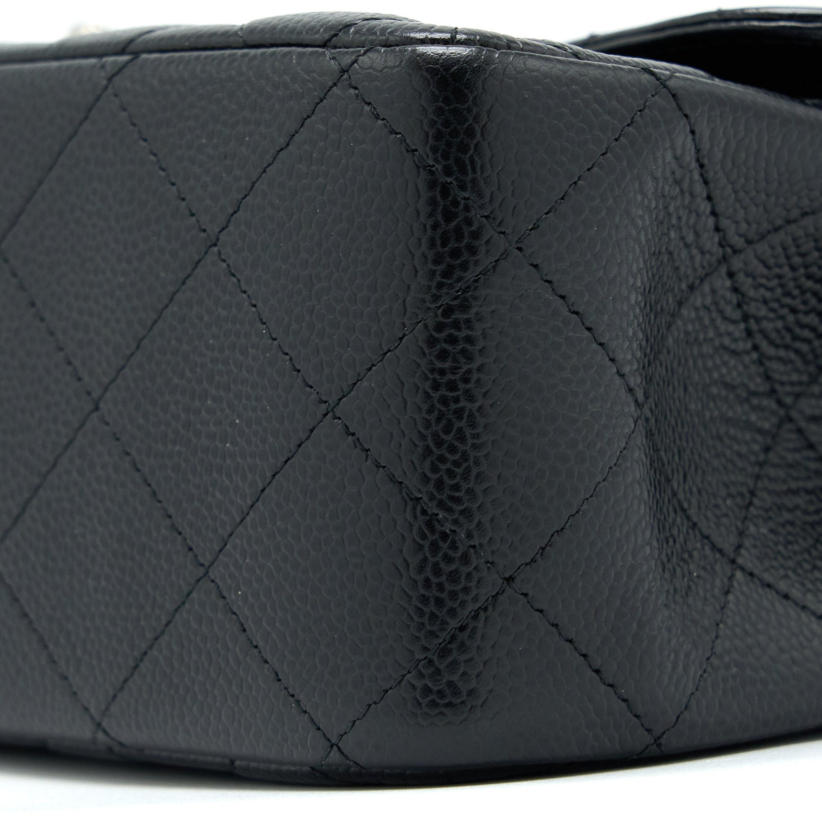 CHANEL CLASSIC JUMBO DOUBLE FLAP BAG CAVIAR BLACK SHW