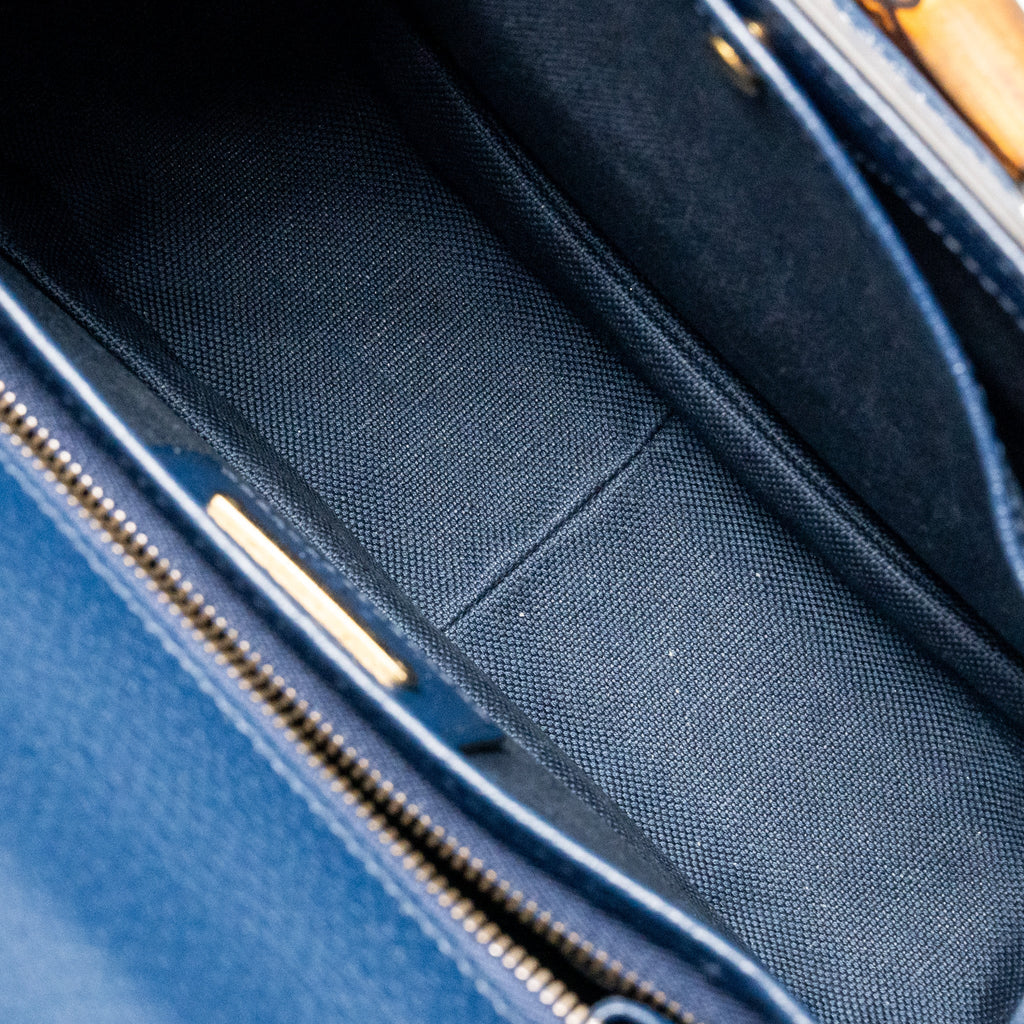 Gucci Medium Bamboo 1947 Top Handle Bag 100th Anniversary Kaleidoscope Canvas/Leather Blue/Multicolour GHW