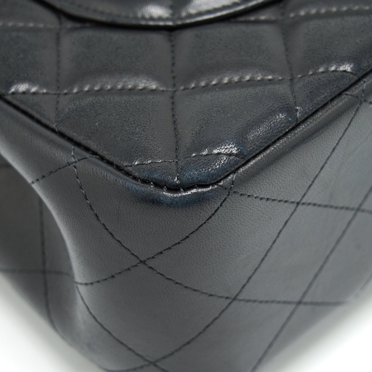 CHANEL CLASSIC JUMBO DOUBLE FLAP BAG LAMBSKIN BLACK GHW