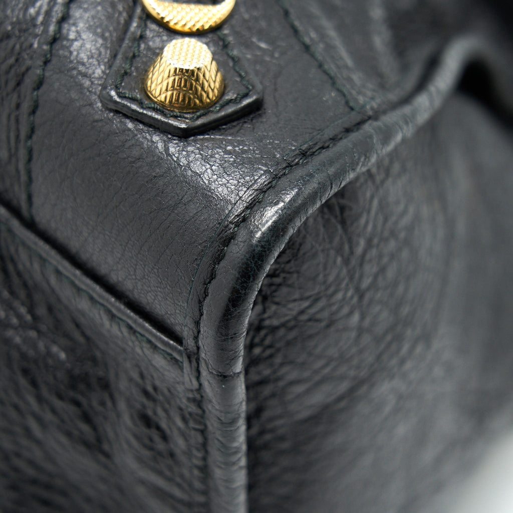 BALENCIAGA GIANT CITY BAG IN BLACK