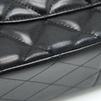 CHANEL CLASSIC JUMBO DOUBLE FLAP BAG LAMBSKIN BLACK GHW