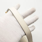 DIOR MEDIUM SADDLE BAG CALFSKIN WHITE GHW