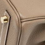 Hermes Birkin 25 togo etoupe GHW